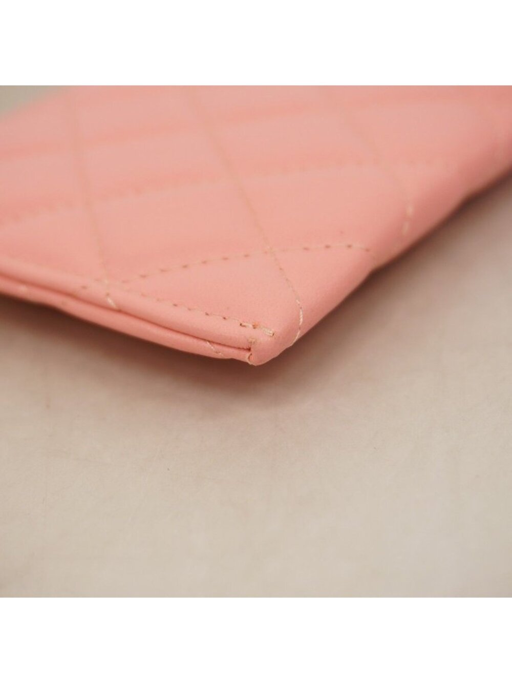 Chanel Wallet Quilted Lambskin Pink Champagne Gold - Picture 7 of 9